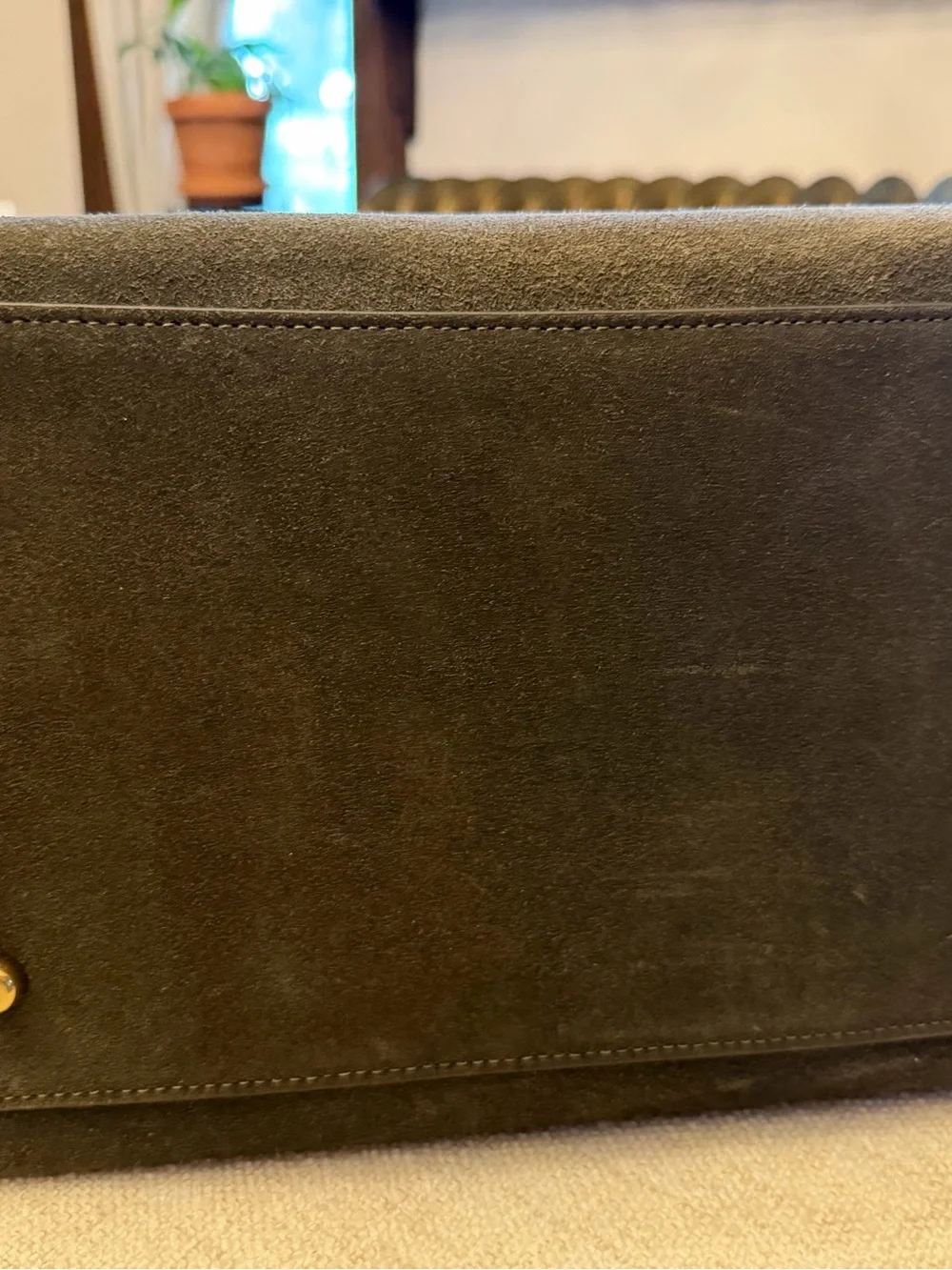 Coach Olive Green Suede Tote - Coach